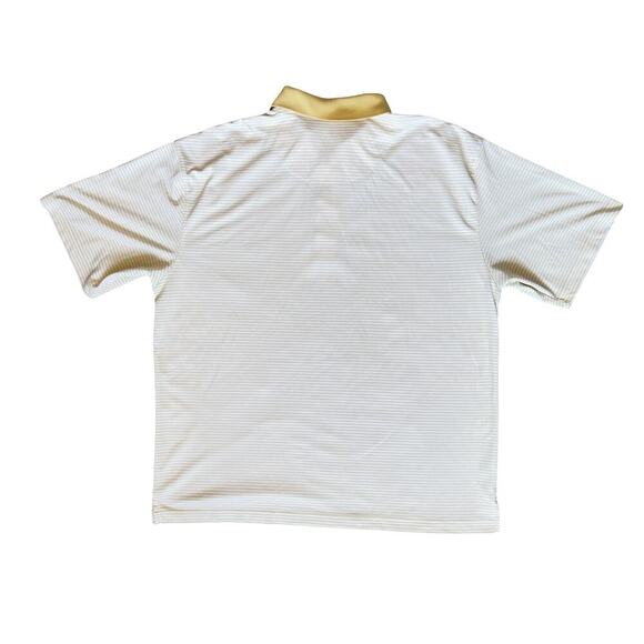 Champions Tour Yellow Striped Performance Golf Polo Shirt - Size XL - Picture 3 of 13